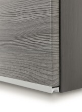 Hängeschrank >Arezzo< in Eiche Rauchsilber Nachbildung - 40x64x20cm (BxHxT)