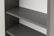 Hängeschrank >Arezzo< in Eiche Rauchsilber Nachbildung - 40x64x20cm (BxHxT)