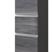 Midischrank >Arezzo< in Eiche Rauchsilber Nachbildung - 40x154x35cm (BxHxT)