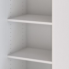 Midischrank >Garda< in Weiß-Matt - 40x130x35cm (BxHxT)