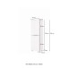 Midischrank >Garda< in Weiß-Matt - 40x130x35cm (BxHxT)