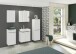 Midischrank >Garda< in Weiß-Matt - 40x130x35cm (BxHxT)