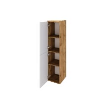 Midischrank >Livorno< in weiß-matt - 30x130x35cm (BxHxT)