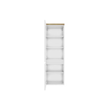 Midischrank >Pienza< in weiß-matt - 40x130x35cm (BxHxT)