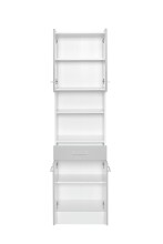Hochschrank >Riga< in Hellgrau-Matt - 50x190x35cm (BxHxT)