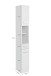 Hochschrank >Riga< in Weiß-Matt - 25x190x35cm (BxHxT)
