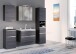 Spiegelschrank >Arezzo< in Graphit - 80x66x20cm (BxHxT)
