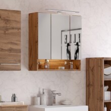 Spiegelschrank >Livorno< in Wotan-Eiche -...