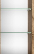 Spiegelschrank >Livorno< in Wotan-Eiche - 60x64x20cm (BxHxT)