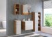 Spiegelschrank >Livorno< in Wotan-Eiche - 60x64x20cm (BxHxT)