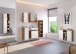 Waschbeckenunterschrank >Livorno< in weiß-matt - 60x54x35cm (BxHxT)