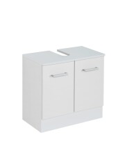 Waschbeckenunterschrank >Riga< in Weiß-Matt - 60x54x35cm (BxHxT)