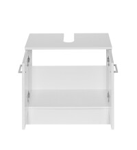 Waschbeckenunterschrank >Riga< in Weiß-Matt - 60x54x35cm (BxHxT)