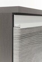 Unterschrank >Arezzo< in Eiche Rauchsilber Nachbildung - 40x79x35cm (BxHxT)
