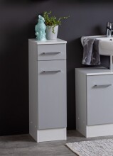 Unterschrank >Riga< in Hellgrau-Matt - 25x84x35cm...