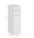 Unterschrank >Riga< in Hellgrau-Matt - 25x84x35cm (BxHxT)