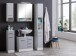 Unterschrank >Riga< in Hellgrau-Matt - 25x84x35cm (BxHxT)