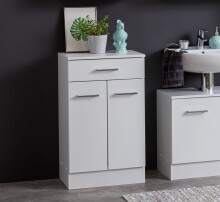 Unterschrank >Riga< in Weiß-Matt - 50x84x35cm...