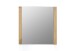Wandspiegel >Leduc I< in Wildeiche aus Massivholz, Spiegelglas - 66x65x4 (BxHxT)