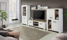 TV-Board >Chelles< in Weiß matt - 161,4x54,1x42,2cm (BxHxT)