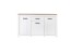 Sideboard >Chelles< in Weiß matt - 161,4x95,7x42,2cm (BxHxT)