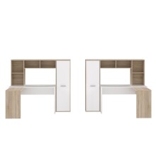Schreibtisch >Eilat< in Sonoma Eiche - 173x152x116cm (BxHxT)