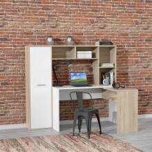 Schreibtisch >Eilat< in Sonoma Eiche - 173x152x116cm (BxHxT)