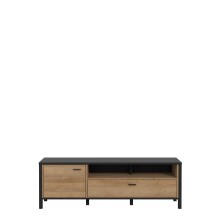 TV-Board >Hialeah< in Riviera Eiche - 151,3x49,9x40,2cm (BxHxT)
