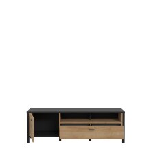 TV-Board >Hialeah< in Riviera Eiche - 151,3x49,9x40,2cm (BxHxT)