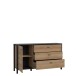 Sideboard >Hialeah< in Riviera Eiche - 151,3x85,1x40,2cm (BxHxT)