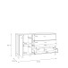 Sideboard >Hialeah< in Riviera Eiche - 151,3x85,1x40,2cm (BxHxT)
