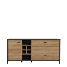 Sideboard >Hialeah< in Riviera Eiche -...