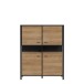 Aktenschrank >Hialeah< in Riviera Eiche - 121,3x152,3x40,2cm (BxHxT)