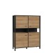 Aktenschrank >Hialeah< in Riviera Eiche - 121,3x152,3x40,2cm (BxHxT)