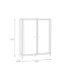 Vitrine >Hialeah< in Riviera Eiche - 121,3x152,3x40,2cm (BxHxT)