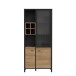 Vitrine >Hialeah< in Riviera Eiche - 86,3x193,9x40,2cm (BxHxT)