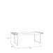 Esstisch >Hialeah< in Riviera Eiche - 166x76,9x90,2cm (BxHxT)