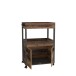 Barschrank >Hydra< in Old Wood Vintage - 60x88,5x40cm (BxHxT)