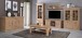 Vitrine >Kalamaria< in Waterford Eiche - 74,9x205,1x47cm (BxHxT)