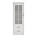 Vitrine >Kalamaria< in Schneeeiche - 74,9x205,1x47cm (BxHxT)