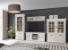 Vitrine >Kalamaria< in Schneeeiche - 74,9x205,1x47cm (BxHxT)
