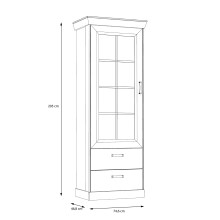 Wohnwand >Kalamaria< in Waterford Eiche - 357,5x205,1x47cm (BxHxT)
