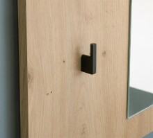 Kompaktgarderobe >Marousi< in Artisan Eiche - 119,8x198,2x43cm (BxHxT)