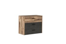 Kommode >Rhodos< in Stabeiche - 99,8x79,9x41,5cm (BxHxT)