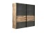 Schwebetürenschrank >Rhodos< in Stabeiche - 220,1x210,5x61,2cm (BxHxT)