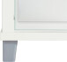 Glasvitrine >OPTIMA< in Weiß - 58x172x32cm (BxHxT)