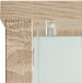 Glasvitrine >OPTIMA< in Sonoma Eiche Dekor - 58x172x32cm (BxHxT)