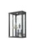 Glasvitrine >OPTIMA< in Schwarz Struktur - 56x85x25,2cm (BxHxT)