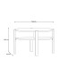 Couchtisch >Topiros< in Artisan Eiche - 74,4x45,5x74,4cm (BxHxT)