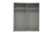 Schwebetürenschrank >Vrillisia< in Weiß - 170,3x190,5x61,2cm (BxHxT)